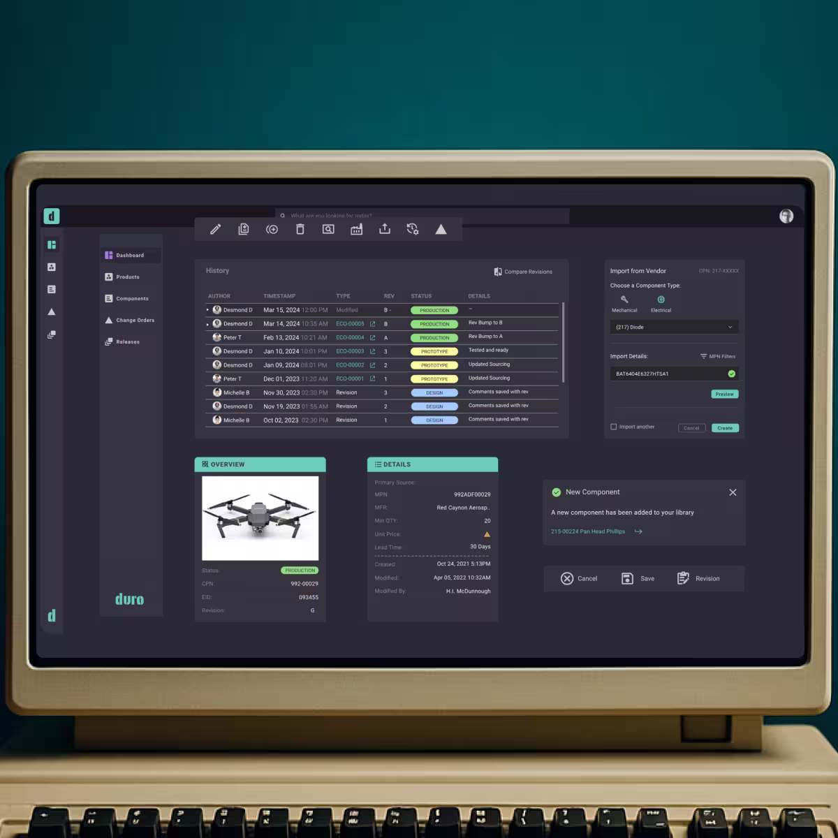 Duro — Cloud PLM software for distributed hardware teams.