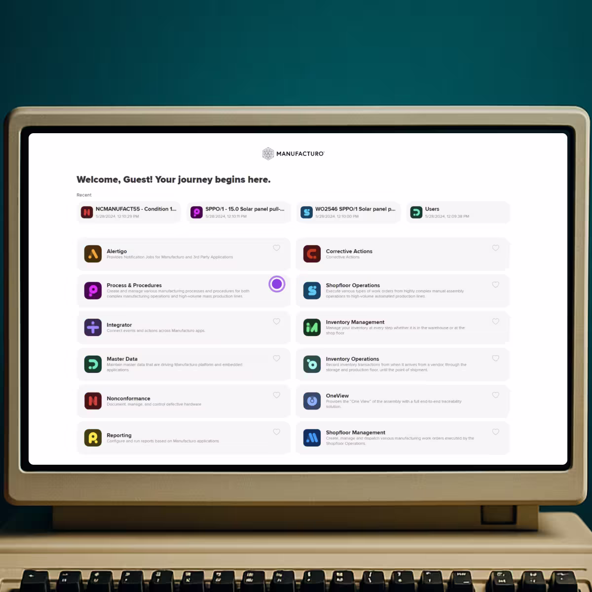 Manufacturo — Manufacturing software platform (MES).